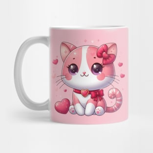 Valentine’s Day Love Cat, Cute Romantic Kitty Mug